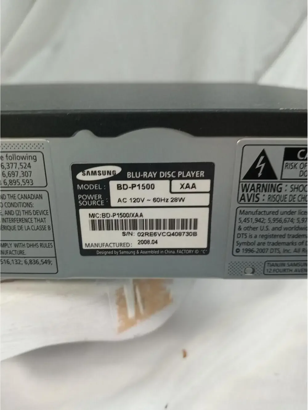 Samsung BD-P1500 Blu-Ray Disc Player 1080p Full HD HDMI Upscaling DVD Tested